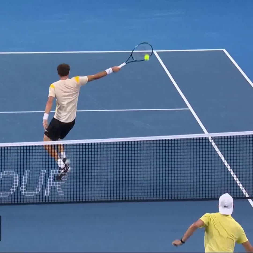 *Nearly* point of the century from Pablo Carreño 🥵 #BrisbaneTennis