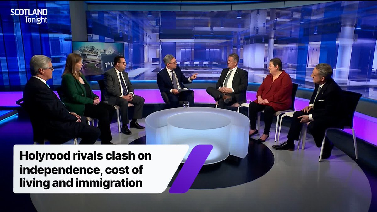 Scotland Tonight: Holyrood rivals clash on independence, cost of living and immigration.