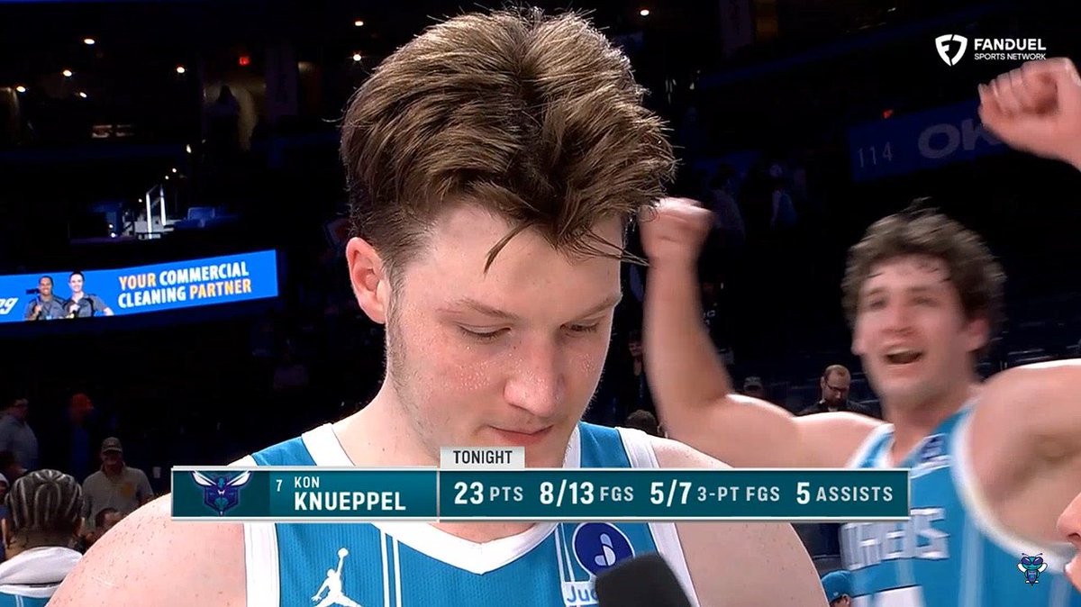 The 8 year vet, Kon Knueppel, had a casual 23 on 8/13 from the field in a win vs the defending champs After the game hear what the long time NBA player had to say
