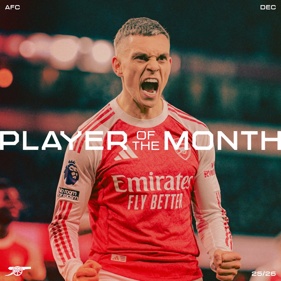 A difference maker in December 🔎🔍 🥁 Your Player of the Month… 🏅 Leandro Trossard