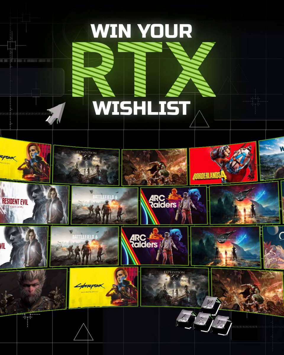 Straight from GeForce On 📺 We're kicking off 2026 giving you a reason to clear your backlog. Drop your top 5 RTX games on your Steam wishlist 👇 We might cover them with Steam cash💸