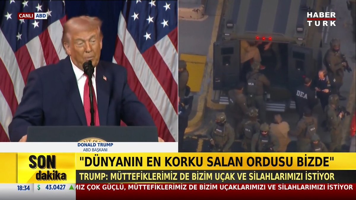 #SONDAKİKA - "Dünyanın en korku salan ordusu bizde" ABD Başkanı Donald Trump: Müttefiklerimiz de bizim uçak ve silahlarımızı istiyor.
