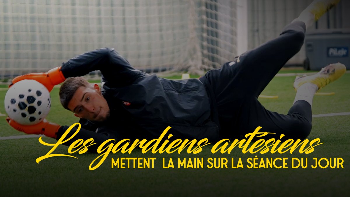 Les gardiens artésiens mettent la 𝒎𝒂𝒊𝒏 sur la séance du jour 🧤 #FiersDEtreLensois