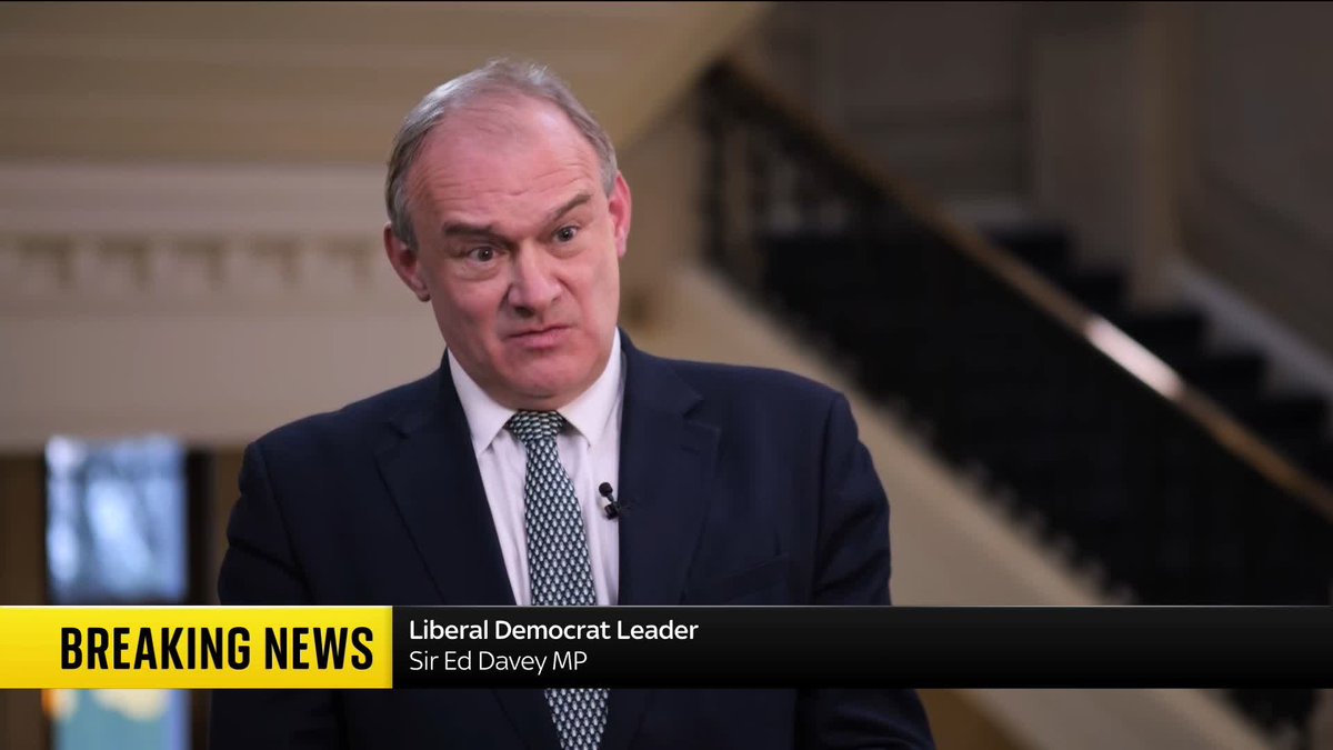 Lib Dem leader Sir Ed Davey says he fears that "if Donald Trump was to invade Greenland it would be the end of NATO". He adds that this would be a "disaster" for the security of Britain and the wider world. Latest ➡️ 📺 Sky 501, Virgin 602 and YouTube