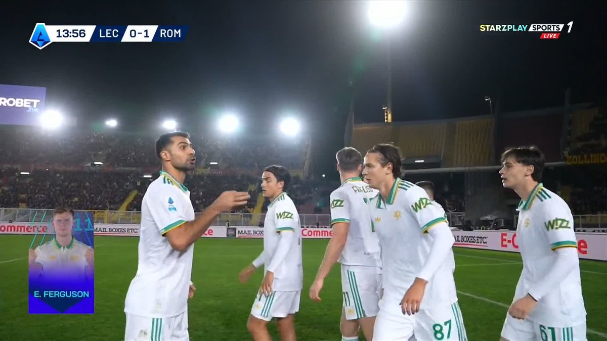 روما يتقدم عن طريق فيرغسون ⚽️♥️