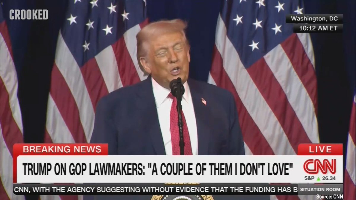 “But I wish you could explain to me what the hell’s going on with the mind of the public. Because we have the right policy. [Democrats] don’t. They have horrible policy.” —Trump at the House GOP retreat