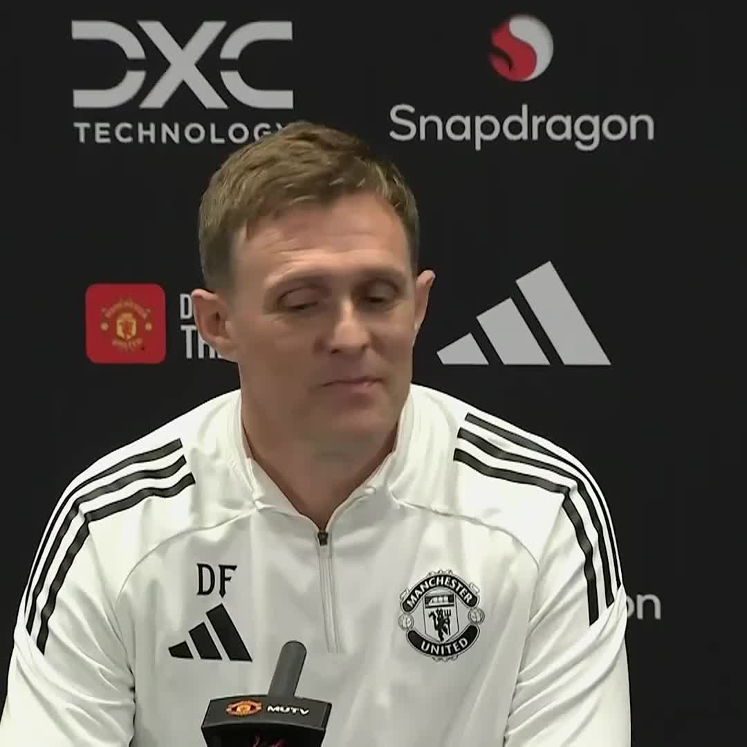 🗣️ "I've got a job to do, I've got to lead the team tomorrow" Manchester United interim head coach Darren Fletcher says that it is an 'amazing honour to lead the club out onto the pitch.