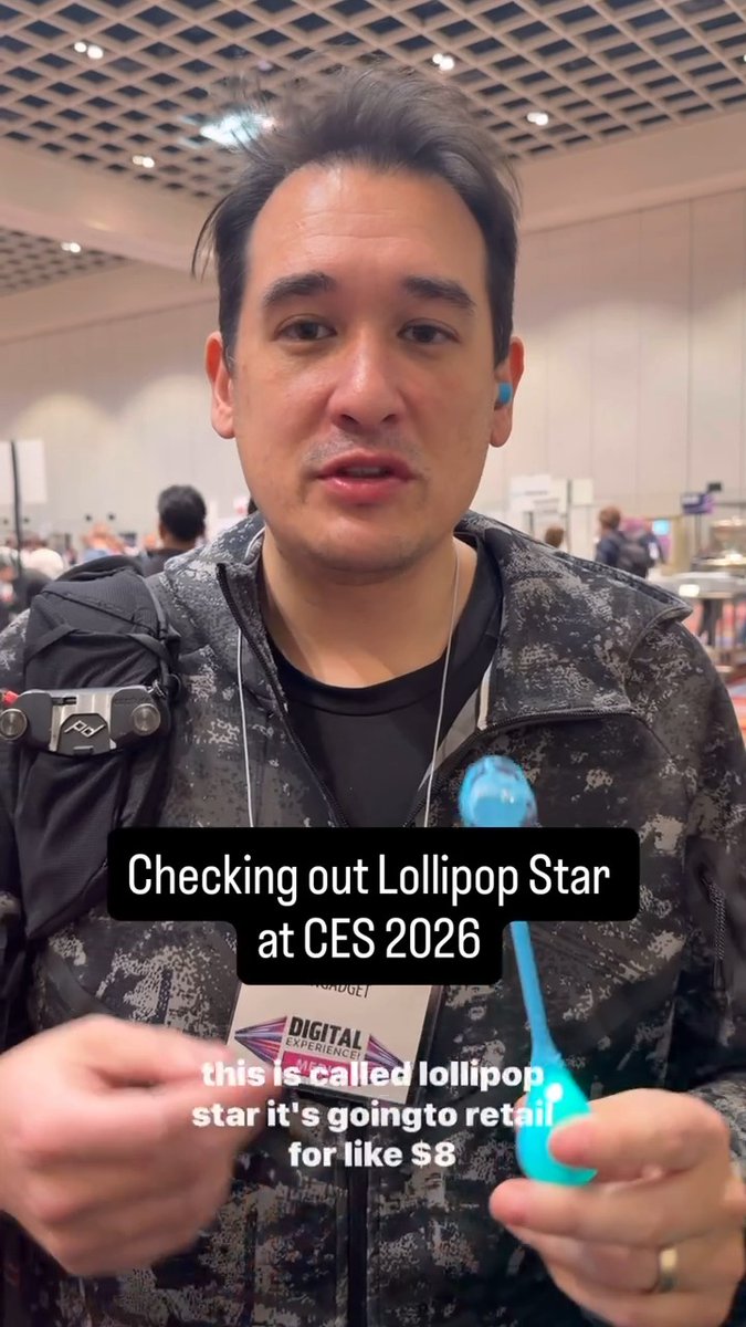 At CES 2026 we just saw a Lollipop that plays music in your head when you bite down on it… But you can’t reuse the stick after so it feels too wasteful.