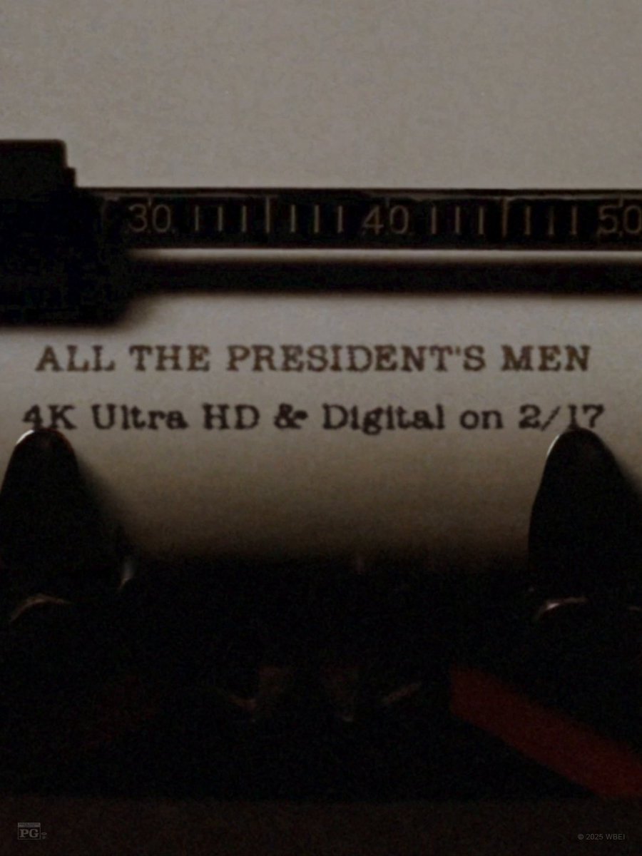 We're going on the record here 📰 ALL THE PRESIDENT'S MEN is coming to 4K Ultra HD & Digital on 2/17.