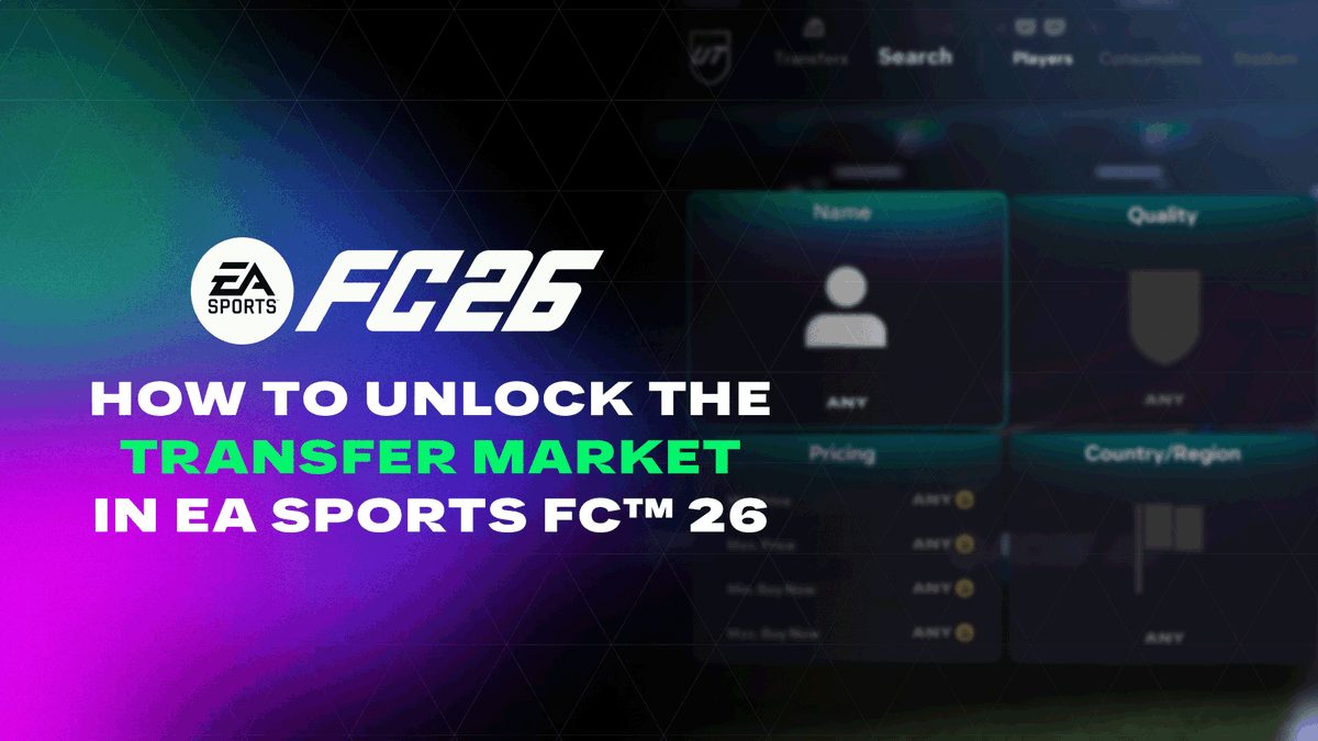 Getting started with #FC26? You're just in time for TOTY ๐ฅ If you're new to the game, your Transfer Market might be locked. Learn what steps you need to complete to gain access โฌ๏ธ