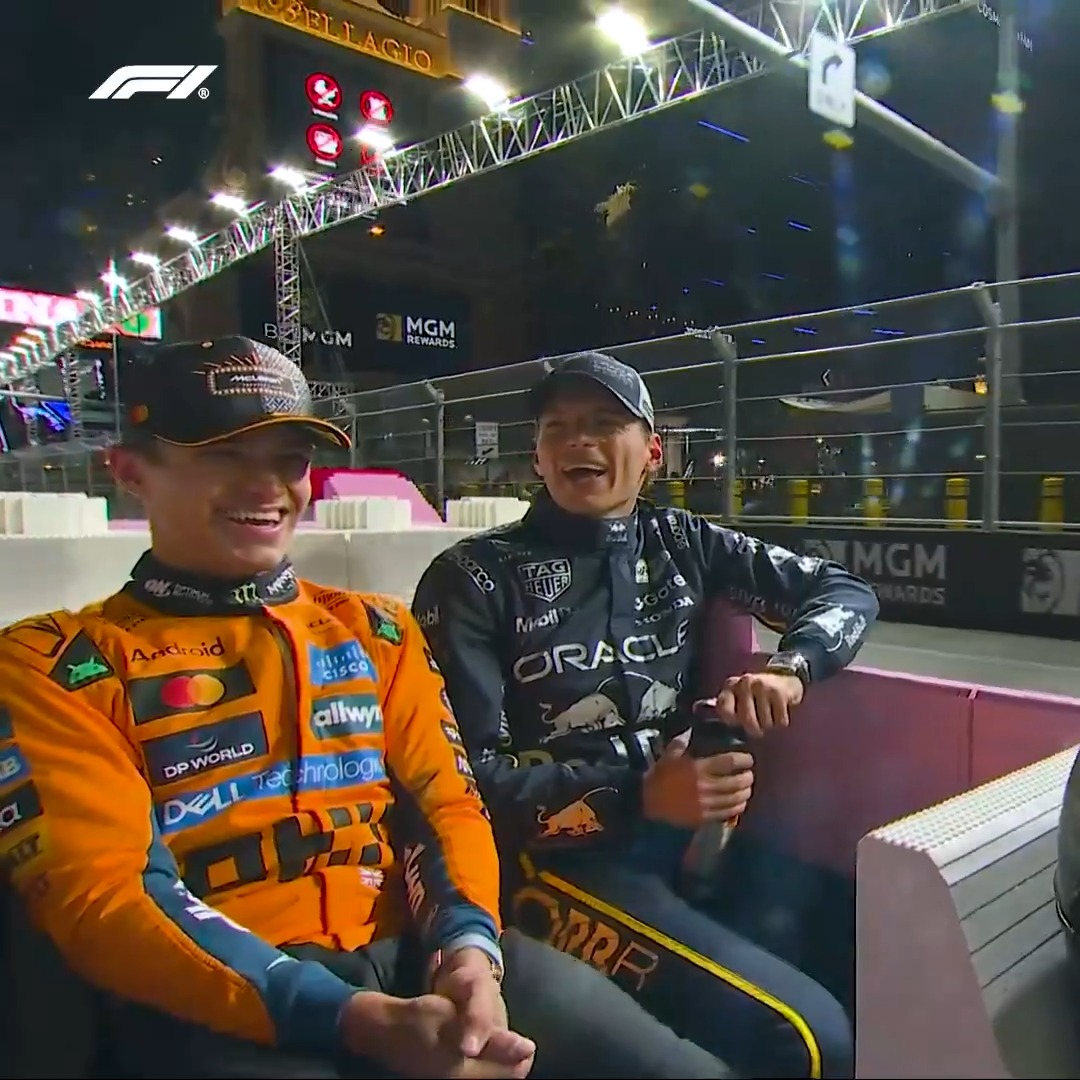 The boys had us (and themselves) laughing all the way through 2025 🤣 #F1