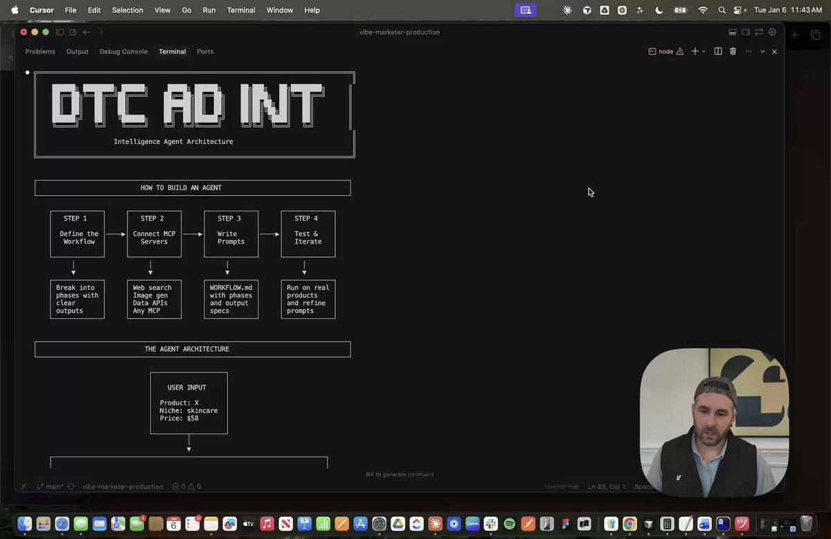 putting the Claude Agent SDK to the test with an Ad Agent - finds competitors, learns from their ads - prompts and generates on brand creatives - packages it in a shareable report I can run this autonomously or with a prompt. no node based workflows needed