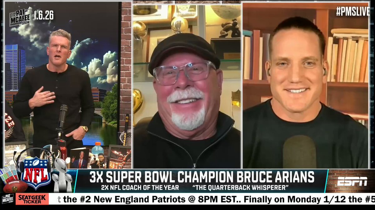 "Fernando Mendoza has all the traits.. He can spin it and he's athletic.. He can place the football anywhere he wants to put it" ~ Bruce Arians #PMSLive