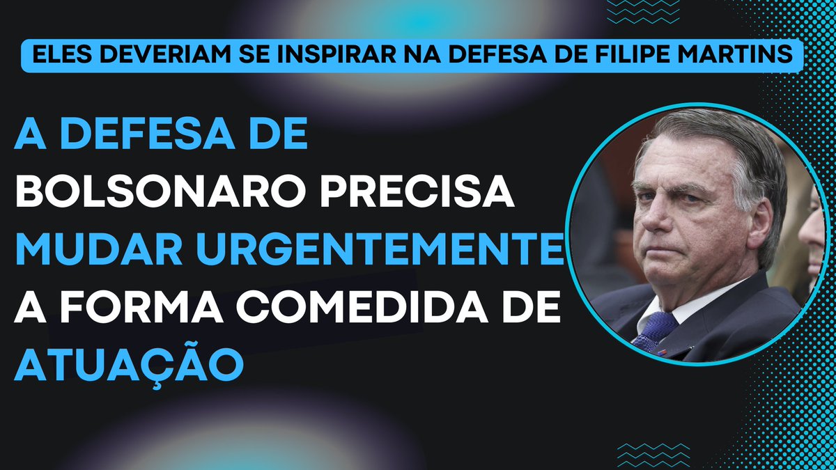 A defesa de Bolsonaro precisa mudar urgentemente a forma comedida de atuação.