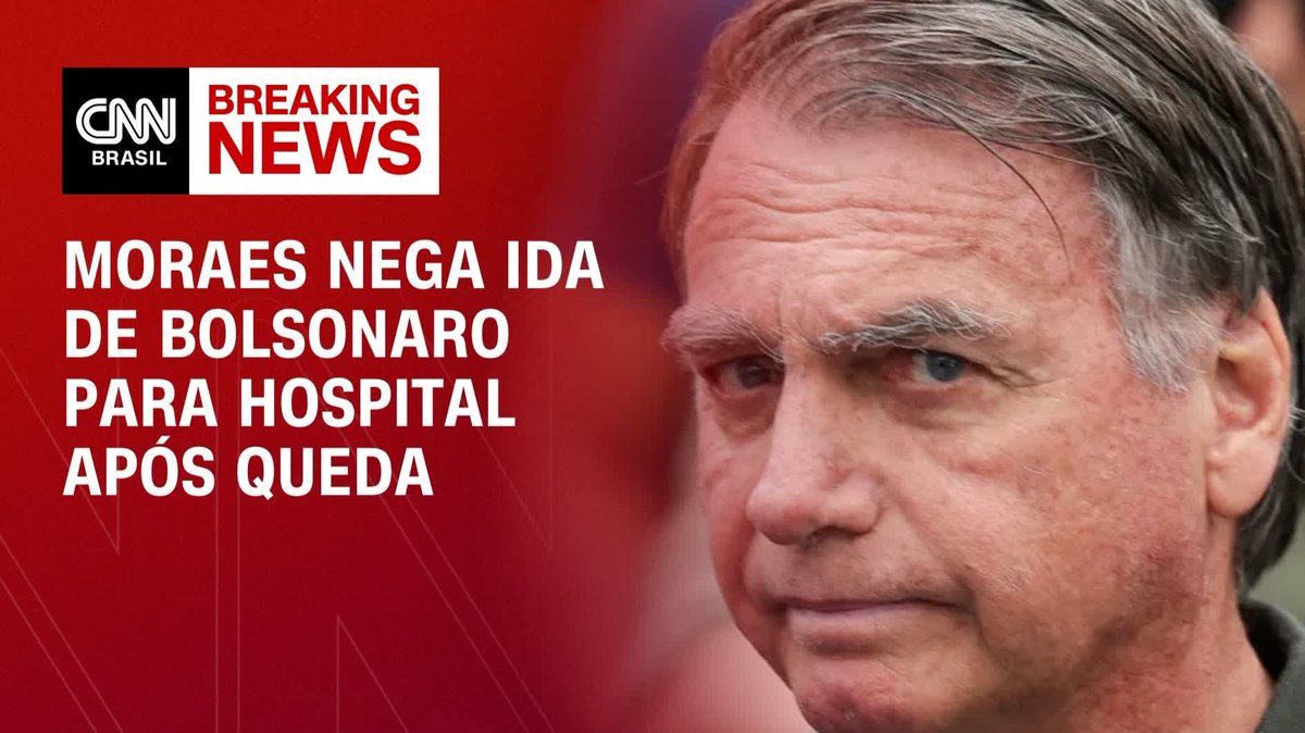Moraes nega ida de Bolsonaro para hospital após queda; assista #CNN360º