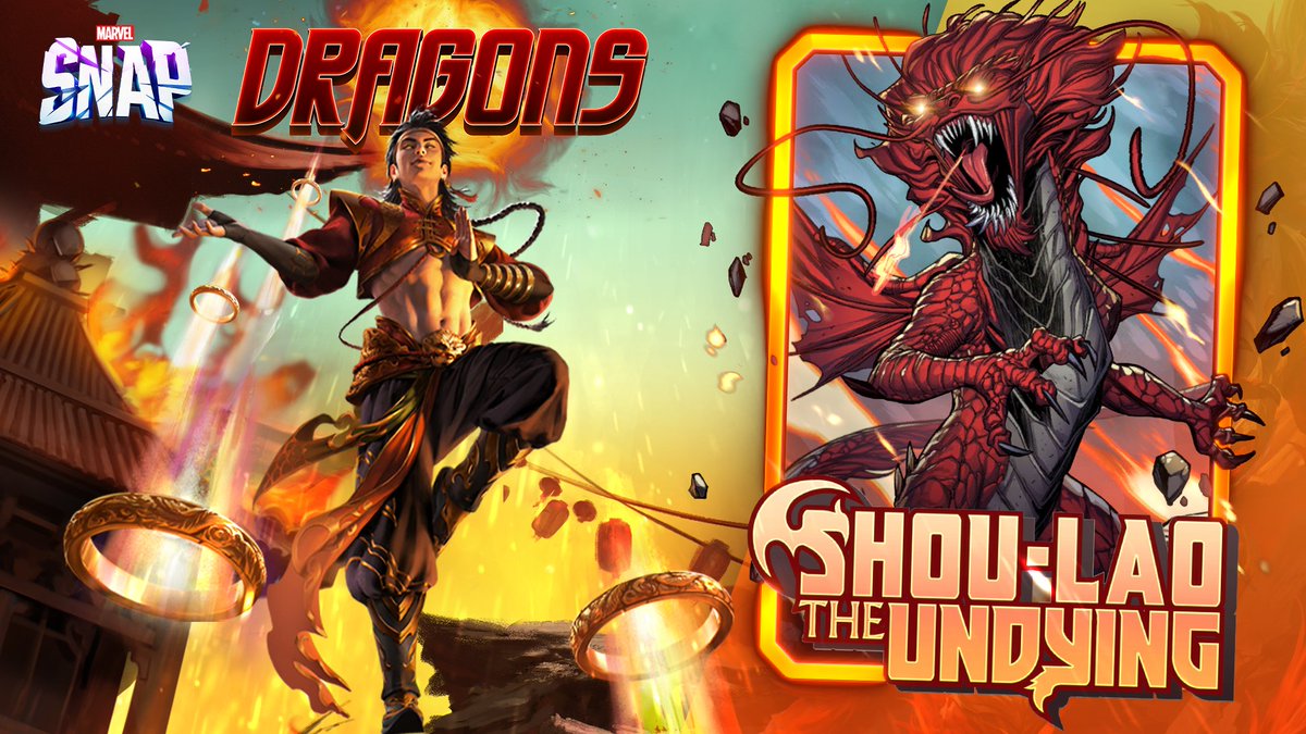 🐉 The DRAGONS have landed in Marvel Snap! 🔥 This season roars with power and dekkster is your guide through the flame. 🧧 Premium: Shou-Lao the Undying 🌑 Super Premium: Dragon of the Moon