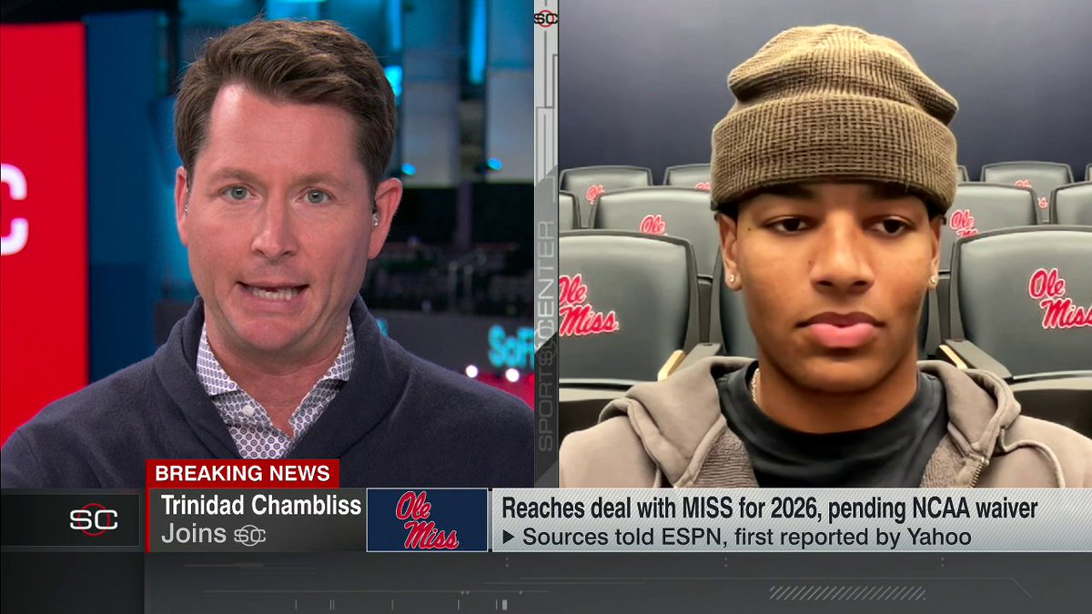 "Our guys were very excited when we saw the bracket, we saw that we had a chance to potentially play Georgia. We felt like we were the better team in the regular season." Trinidad Chambliss shares what the win vs. Georgia meant to Ole Miss 🙌