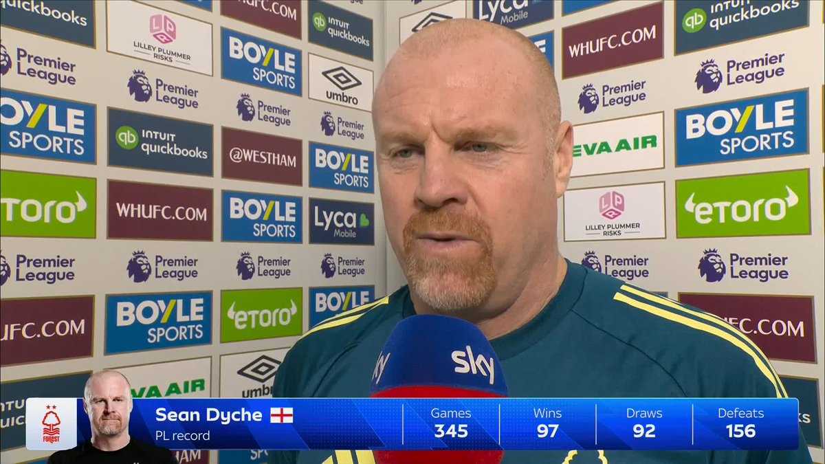 "We've got to get back to winning ways, that's quite obvious!" Sean Dyche looks ahead to an important Nottingham Forest clash against West Ham ⚔️