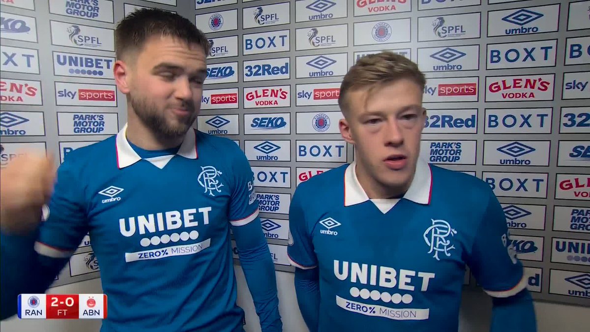 🗣️ “We’re starting to look like a real team now” 🗣️ “It always gives you confidence when you see your points going up and you get closer to the top" Connor Barron & Nicolas Raskin reflect on Rangers’ 2-0 win over Aberdeen ⤵️