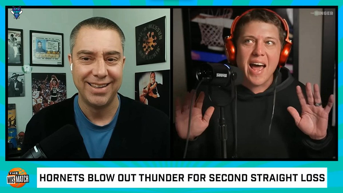 🎙️ Chris Vernon: "Shoutout to the Hornets, shoutout to the Hornets fans... the biggest upset of the NBA season." "Maybe the Hornets are a team that could turn up in the second half. If they can keep those guys on the court, they're going to get more wins than people expect."