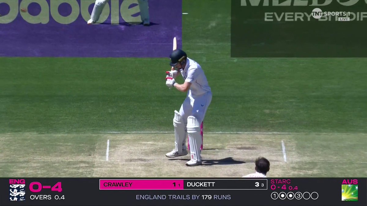 Perfect start for Australia as Mitchell Starc removes Zak Crawley in the opening over!