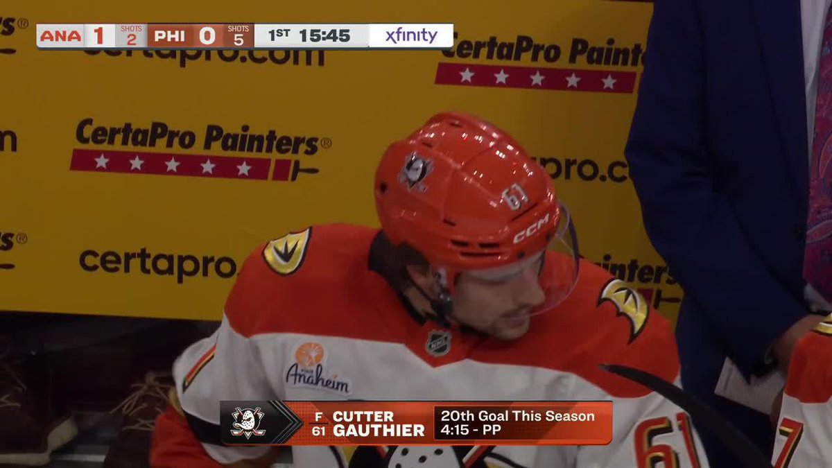 Cutter Gauthier while getting booed scores vs the team that drafted him😳🚨