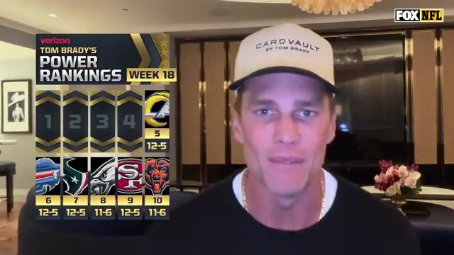 🚨 Tom Brady drops his final Power Rankings of the regular season 🚨