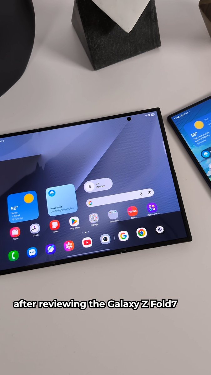 Just keep foldin', just keep folding.... Samsung's Galaxy Z TriFold is a foldable phone you can fold twice. Here's our look at it from CES 2026.
