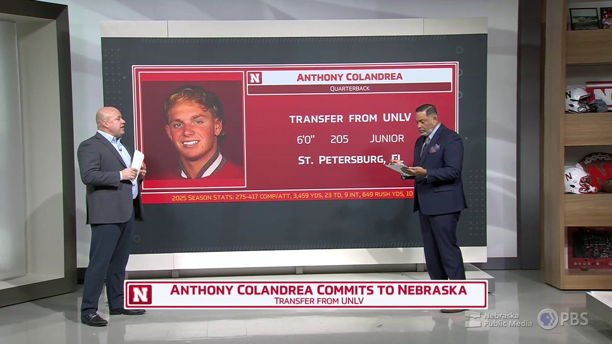 UNLV transfer Anthony Colandrea is a Husker 💪😤 Mike'l Severe Jay Moore @sean_callahan Damon Benning