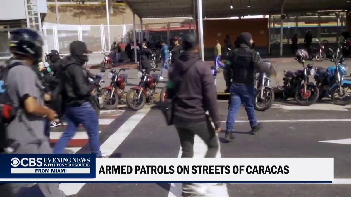 Following the arrest and capture of Nicolás Maduro, armed militia members known as the Colectivo have been canvassing the streets of Caracas. The volatility in Venezuela is having a spillover effect on the Colombia-Venezuela border. CBS News' Lilia Luciano reports.