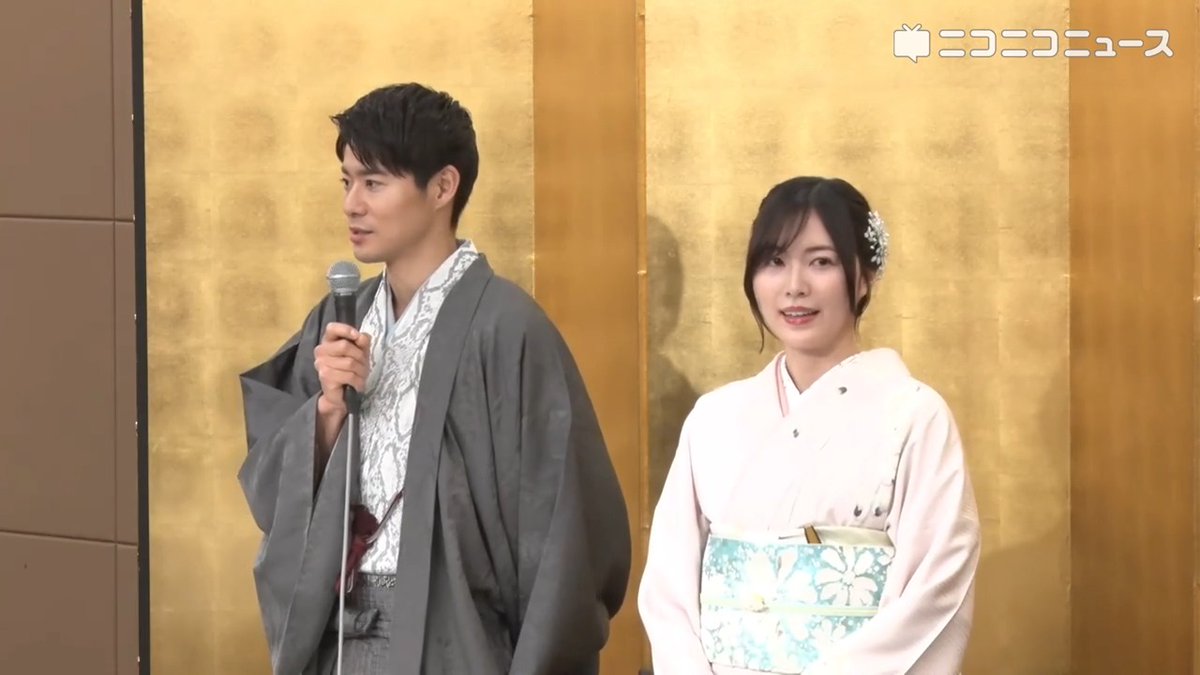 【結婚会見】松井珠理奈さん＆辻本達規さん「2人とも東海地方出身、名古屋から全国に向けて元気をお届けできるように頑張っていきたい」司会進行は同グループのBOYS AND MEN本田剛文さん 辻本さんは昨年に右足かかとを骨折し松葉杖で登場 #ボイメン #辻本達規 #松井珠理奈