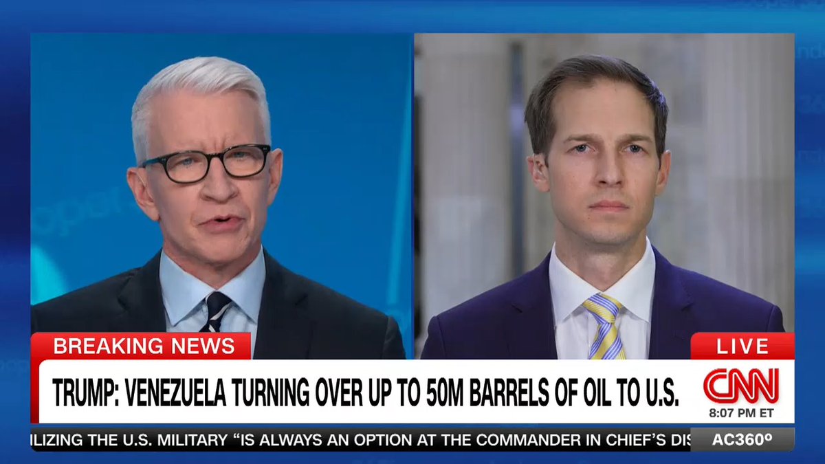 Pres. Trump said Venezuela would turn over 30-50 million barrels of oil to the US, with money from its sale controlled by him. "I don't think either the American people or Venezuelan people are ever going to get the benefit of that money," says Democratic Rep. Jake Auchincloss.