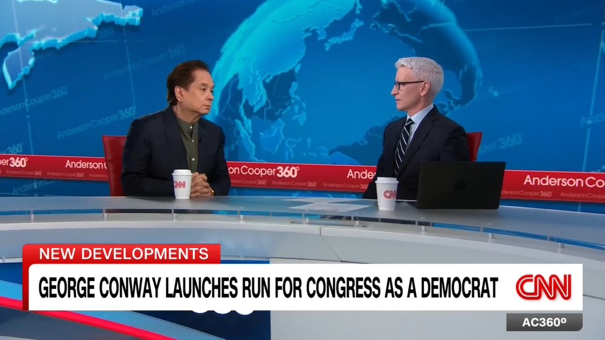 George Conway, prominent conservative lawyer, ex-husband of Kellyanne Conway, and frequent Trump critic, uses the anniversary of the January 6th riots to launch his campaign for New York's 12th Congressional district as a Democrat.