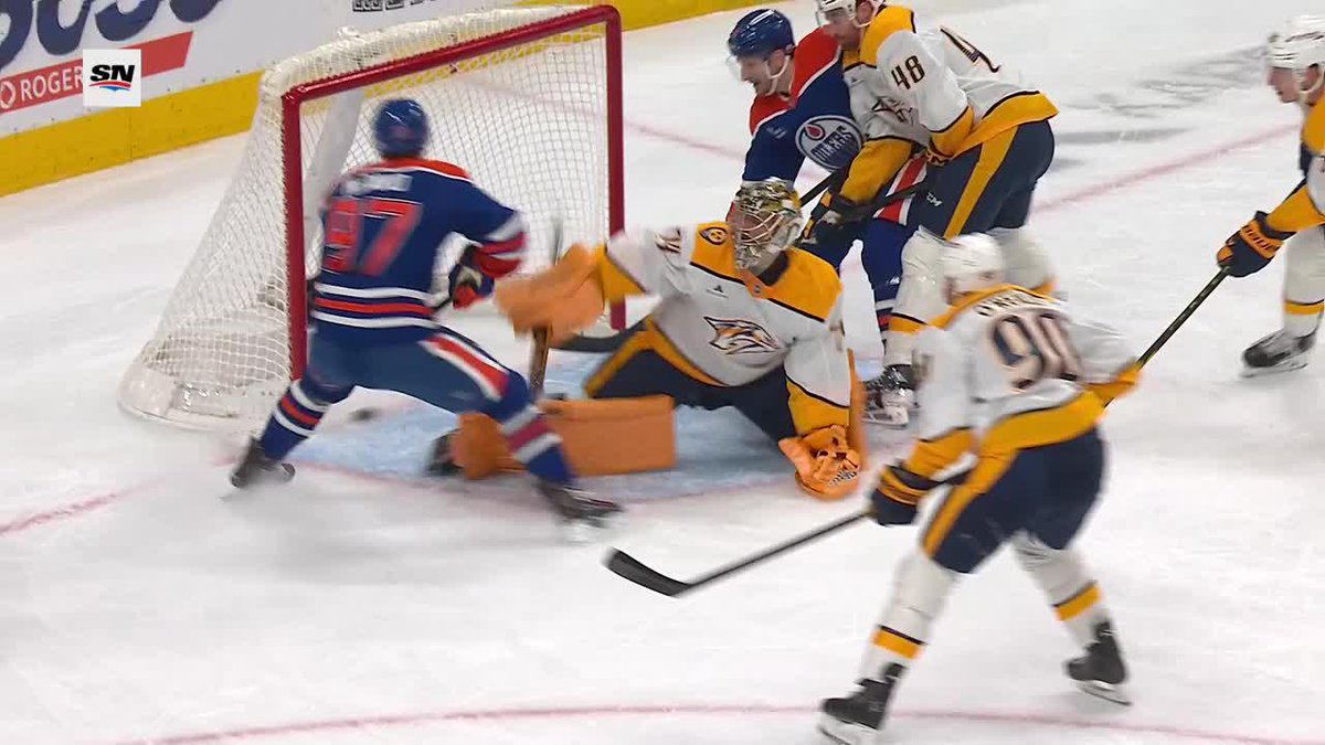 Nothing like a Davo deke 🤯 #LetsGoOilers
