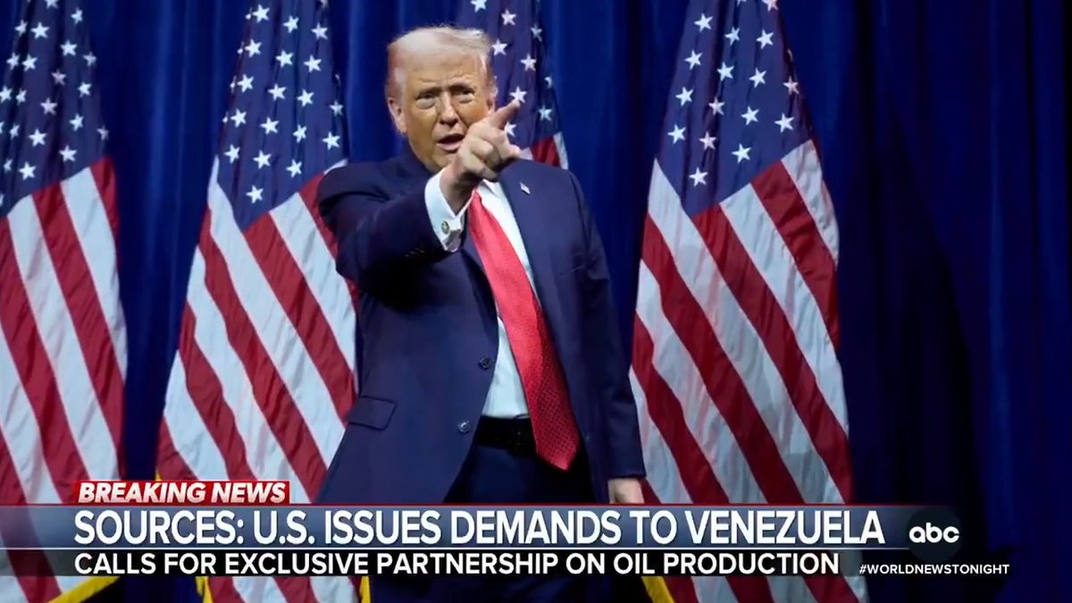 Sources tell ABC News that the U.S. issued a list of demands to Venezuela that the regime must meet before allowing the country to sell more oil. It comes as the White House says the military is "always an option" to seize Greenland. @RachelVScott reports.