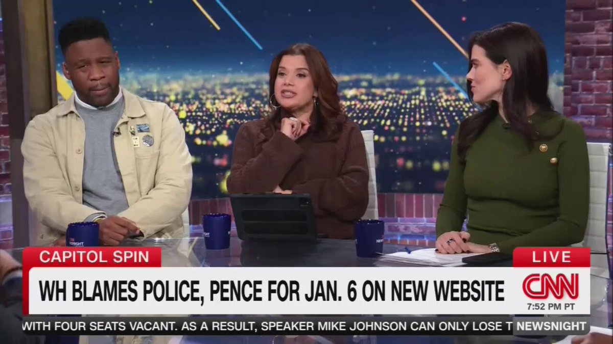 Borelli: I’m pro law enforcement. Phillip: When the WH website says the police are responsible for the violence on January 6th, is that too far for you? Borelli: The president has a right to his opinion. Phillip: It is shameful to sit here and say that you support law enforcement and also say it is okay to tell a lie that maligns them and put it on a government website. How on earth can you defend that?