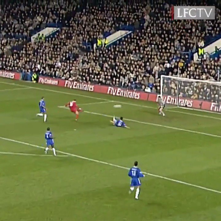 #OTD in 2004: A massive win for Liverpool away at Stamford Bridge thanks to a goal from Bruno Cheyrou. Patrice Luzi makes his one and only appearance, replacing the injured Jerzy Dudek, while El Hadji Diouf is sent off