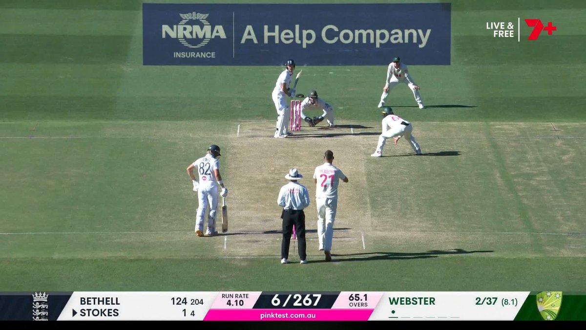 Webster has THREE! And his third is Stokes! #Ashes