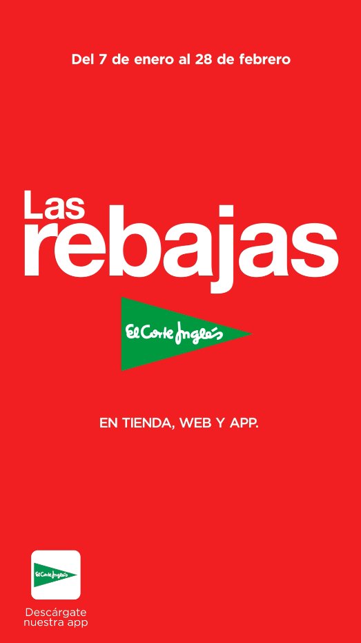 ¡Ya están aquí #LasRebajas de El Corte Inglés! Del 7 de enero al 28 de febrero disfruta de las rebajas más esperadas en moda, belleza, deportes, hogar, accesorios y mucho más ➡️ ¡No te las pierdas!