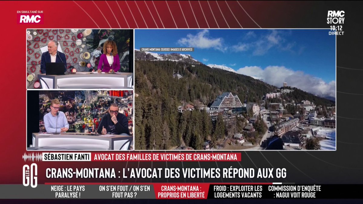 🚨 Sébastien Fanti, avocat des familles de victimes de Crans-Montana : "Il y a une apparence de proximité qui pollue l'enquête. Nous sommes une région de 300.000 habitants où tout le monde se connaît. Laisser la collectivité vous remettre les preuves, ça ne fonctionne pas." #GGRMC