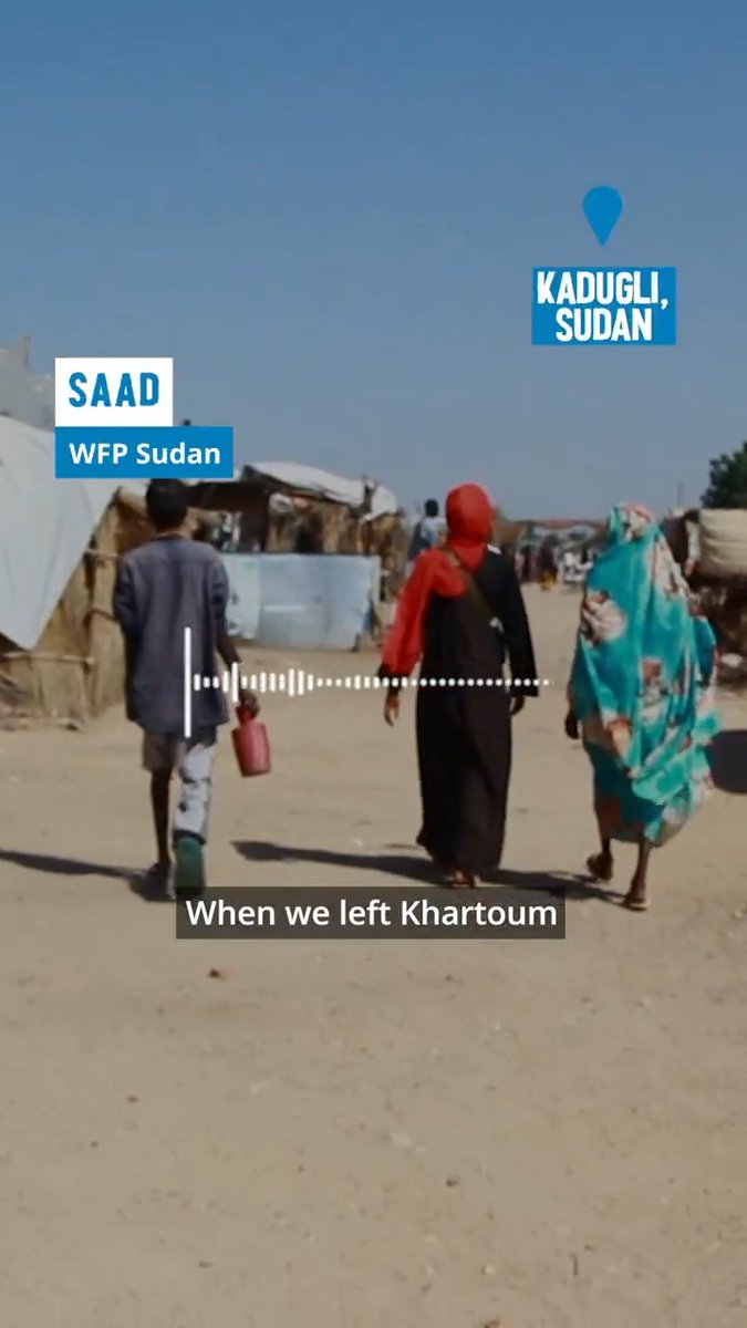 WFP is getting food to displaced communities in Kadugli, where famine has been confirmed, one convoy at a time. 🎙️Hear from WFP's Saad on experiencing the siege in Kadugli and witnessing the relief of WFP trucks arriving. #Sudan