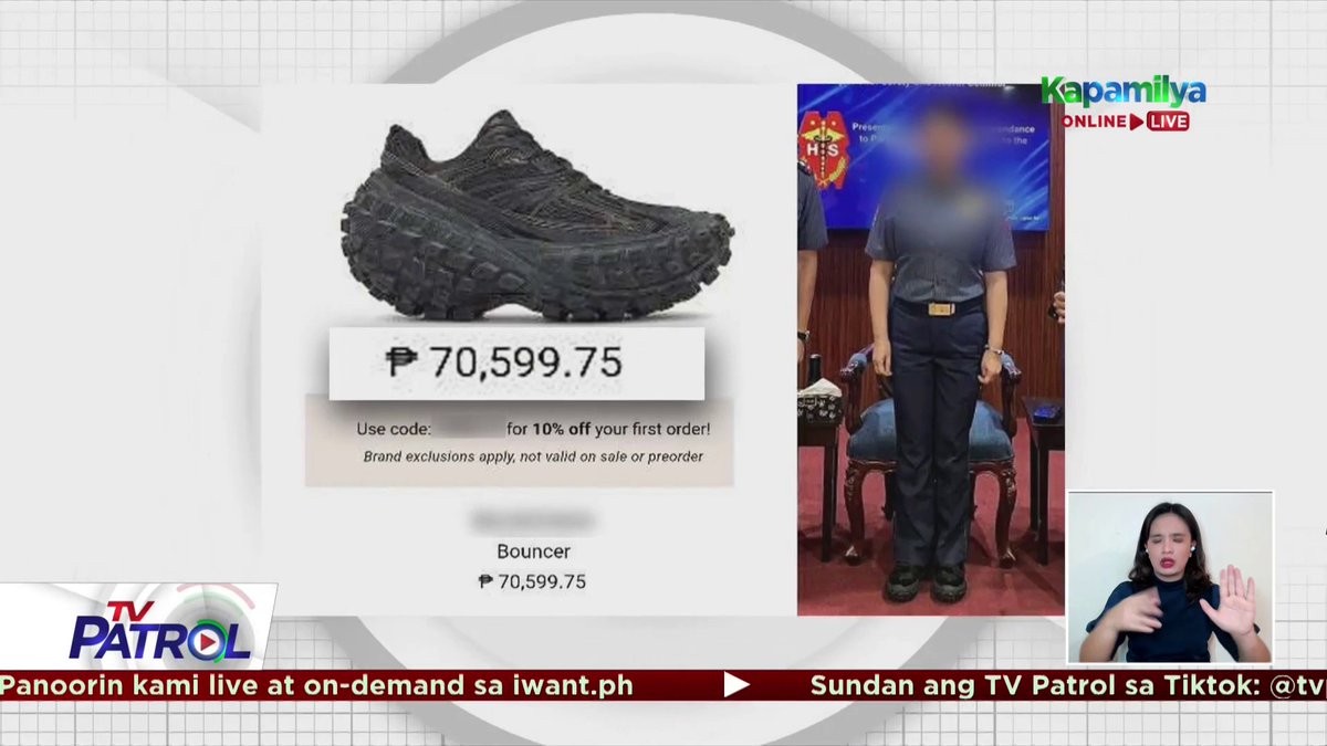 Dahil sa pagsusuot ng mamahaling sapatos na nagkakahalaga ng mahigit P70,000 habang naka-duty, sinampahan ng reklamo ang isang kareretiro pa lamang na heneral ng PNP.