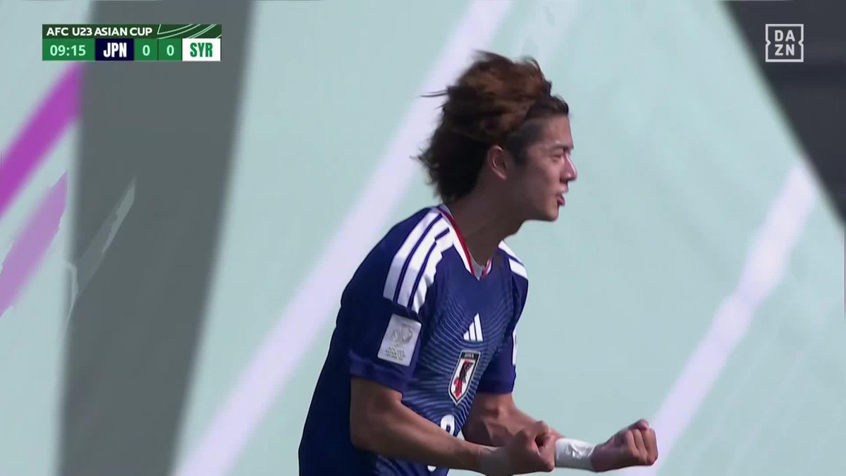 アジア連覇へ幸先よく先制🇯🇵 佐藤龍之介のカットインから 最後は大関友翔が鮮やかな股抜き弾✨ 🏆AFC U23 アジアカップ 🆚日本×シリア 🆓 DAZN 無料ライブ配信 ⏩ #U23アジアカップ #だったらDAZN