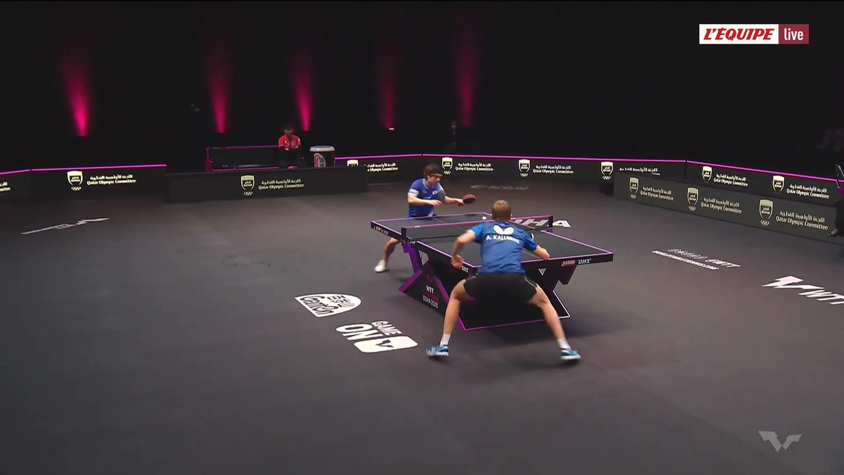 😯 Oh quel beau coup tout en douceur de Yukiya Uda pour gagner le premier set face à Anton Kallberg ! Suivez le WTT Champions de Doha en direct sur L'Équipe live : #lequipePING