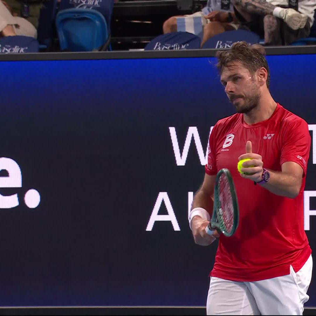 Worthy of applause 👏 Sebastián Báez #UnitedCup