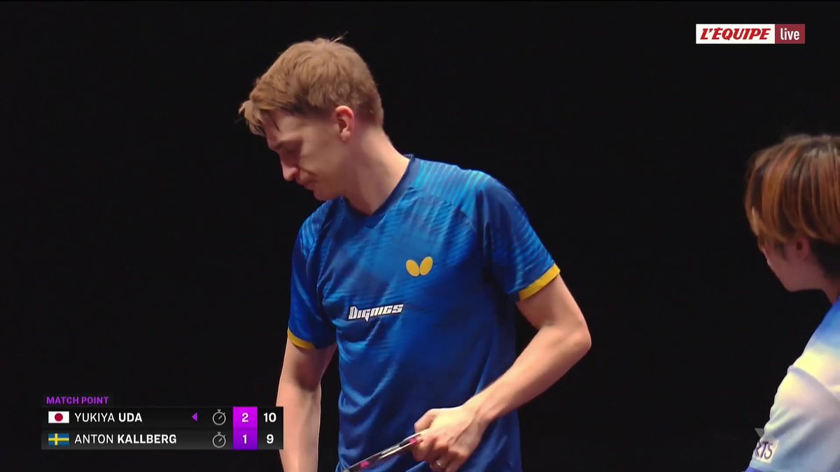 Un gros coup droit pour décrocher des balles de match, puis Yukiya Uda s'impose en quatre sets face à Anton Kallberg ! Suivez le WTT Champions de Doha en direct sur L'Équipe live : #lequipePING