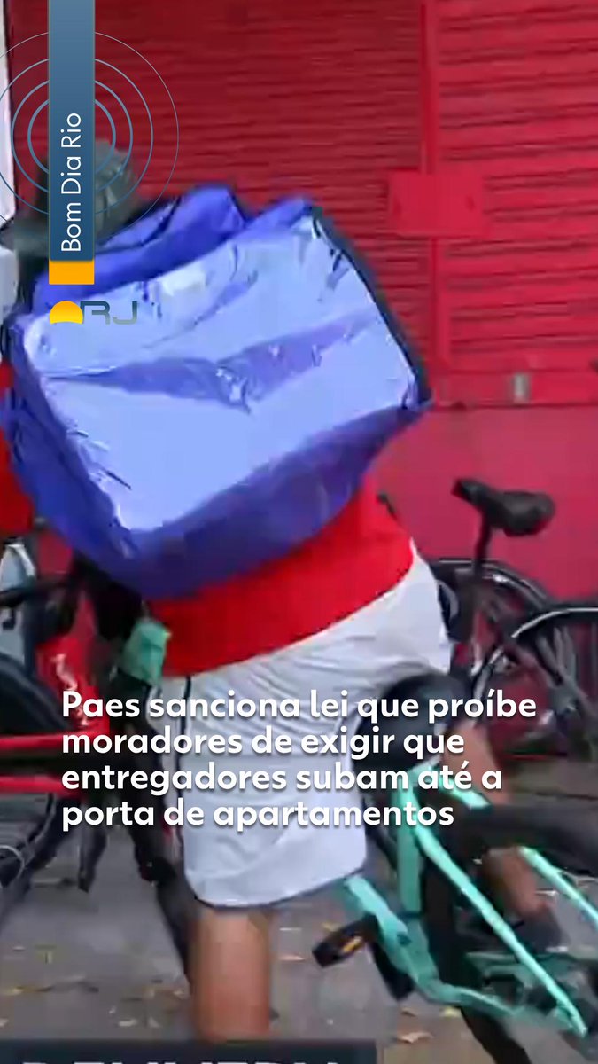 Paes sanciona lei que proíbe moradores de exigir que entregadores subam até a porta de apartamentos em condomínios #g1