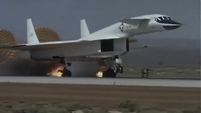 on April 30, 1966, XB-70 (AV-2) Valkyrie pilots Al White and Joe Cotton faced disaster when the nose gear jammed after takeoff due to a short-circuit. After failed touch-and-gos to jar it loose, ground engineers diagnosed a faulty circuit breaker. With no tools aboard, Cotton grabbed a binder paperclip from his briefcase, shorted the breaker mid-flight-extending the gear. The malfunction caused hydraulic pressure to remain on 3 of the 4 main wheel brakes which led to the burn up of the Valkyrie main landing gear tires. Serious damage was avoided and the aircraft was able to fly again two weeks later. Tragically, AV-2 would be lost just weeks later in a midair collision with an F-104 chase plane.🫡