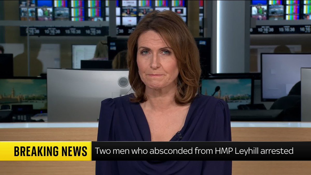 BREAKING: A murderer and a second inmate who fled HMP Leyhill on New Year's Day have been arrested. Read more: 📺 Sky 501, Virgin 602, Freeview 233 and YouTube