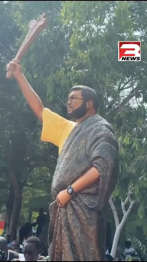 A statue dedicated to the late Jerry John Rawlings has been unveiled in his hometown, Keta-Dzelukope. #3NewsGH #TV3GH